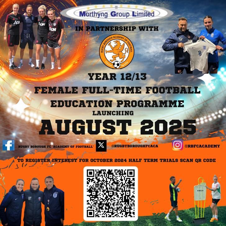 Rugby Borough launching full time female programme
